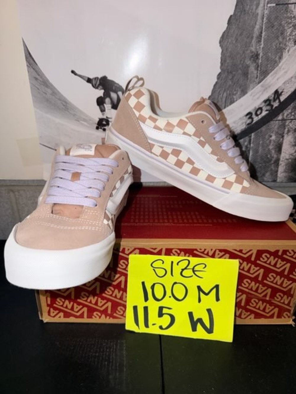 Vans Knu Skool Checkers sz 10.0 Men’s 11.5 Women’s